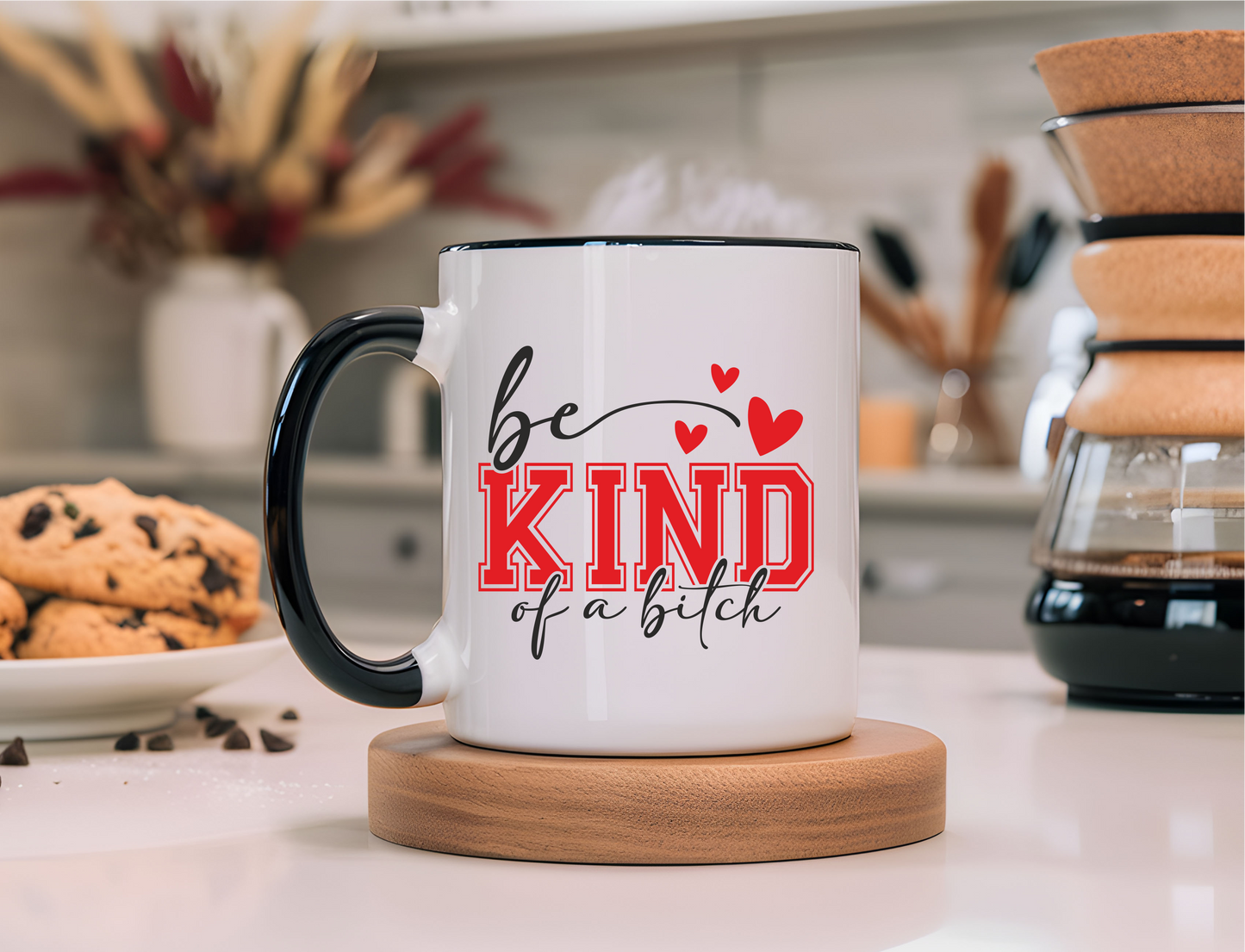 Be Kind....of a Bitch funny amusing coffee mug