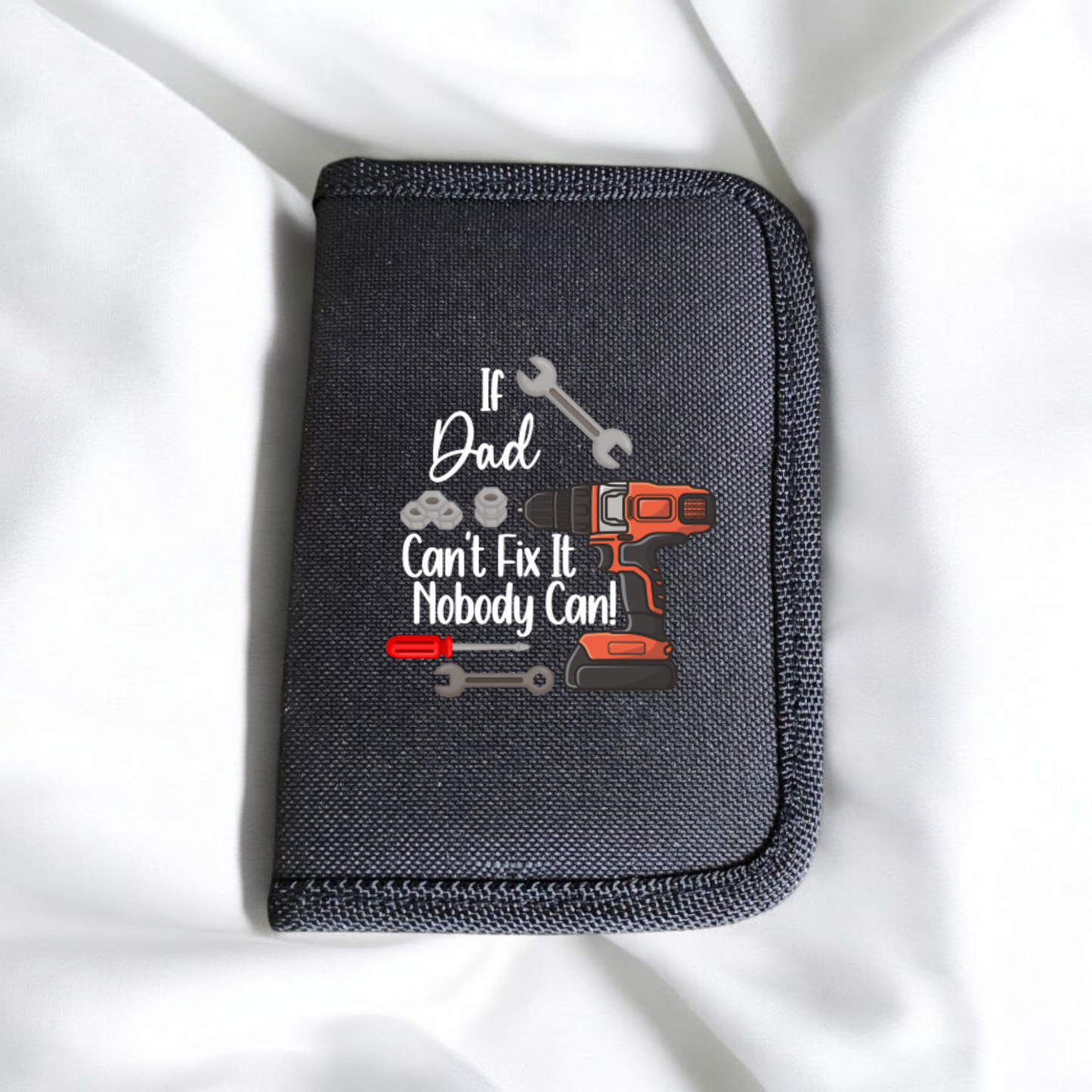 Fathers Day Gift Compact Tool Kit, Essential Tools for Everyday Fixes - "If Dad Can’t Fix It, No One Can" Compact Tool Kit, DIY Projects