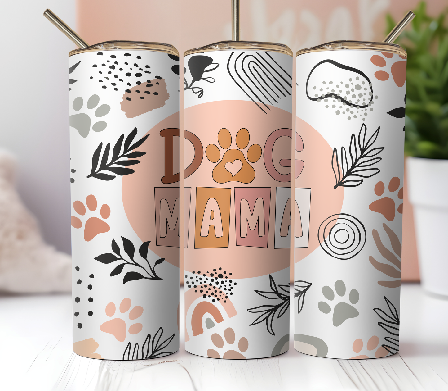 Dog Mama 20oz Skinny Tumbler