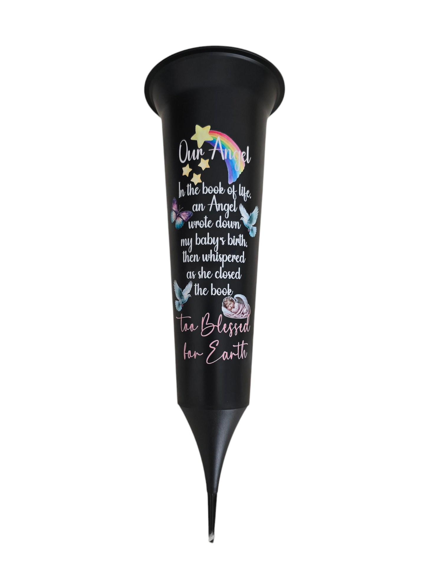 Angel Baby Grave Vase