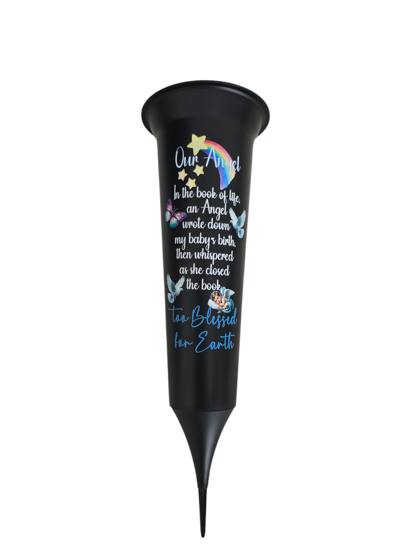 Angel Baby Grave Vase