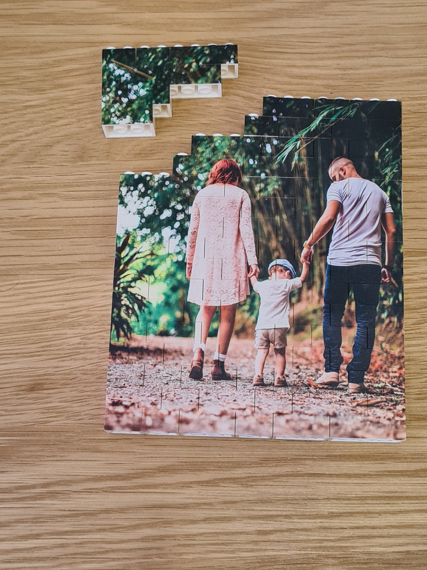 Personalised Plastic Building Brick Photo Block Panel