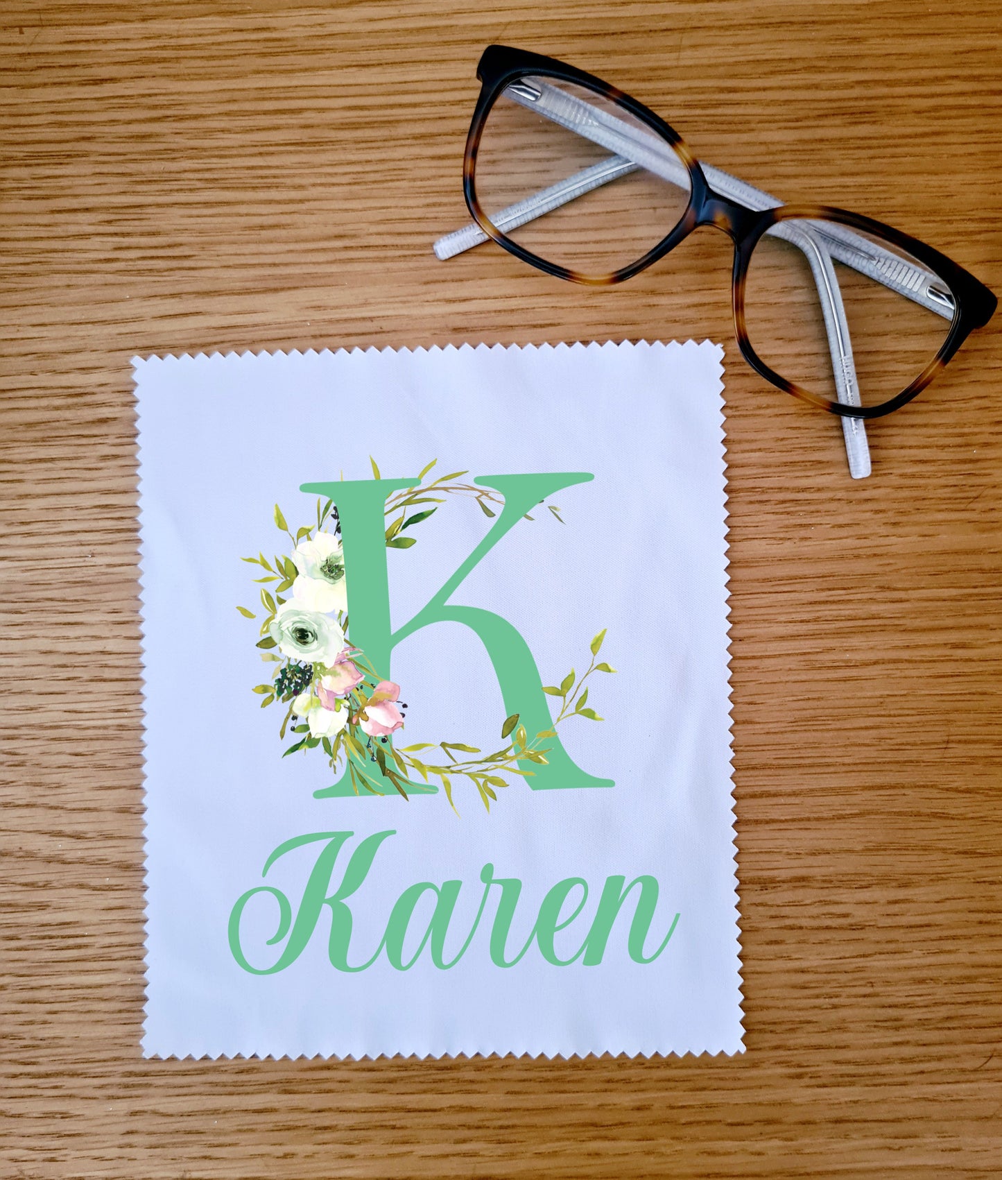 Personalised Initial Glasses Cloth