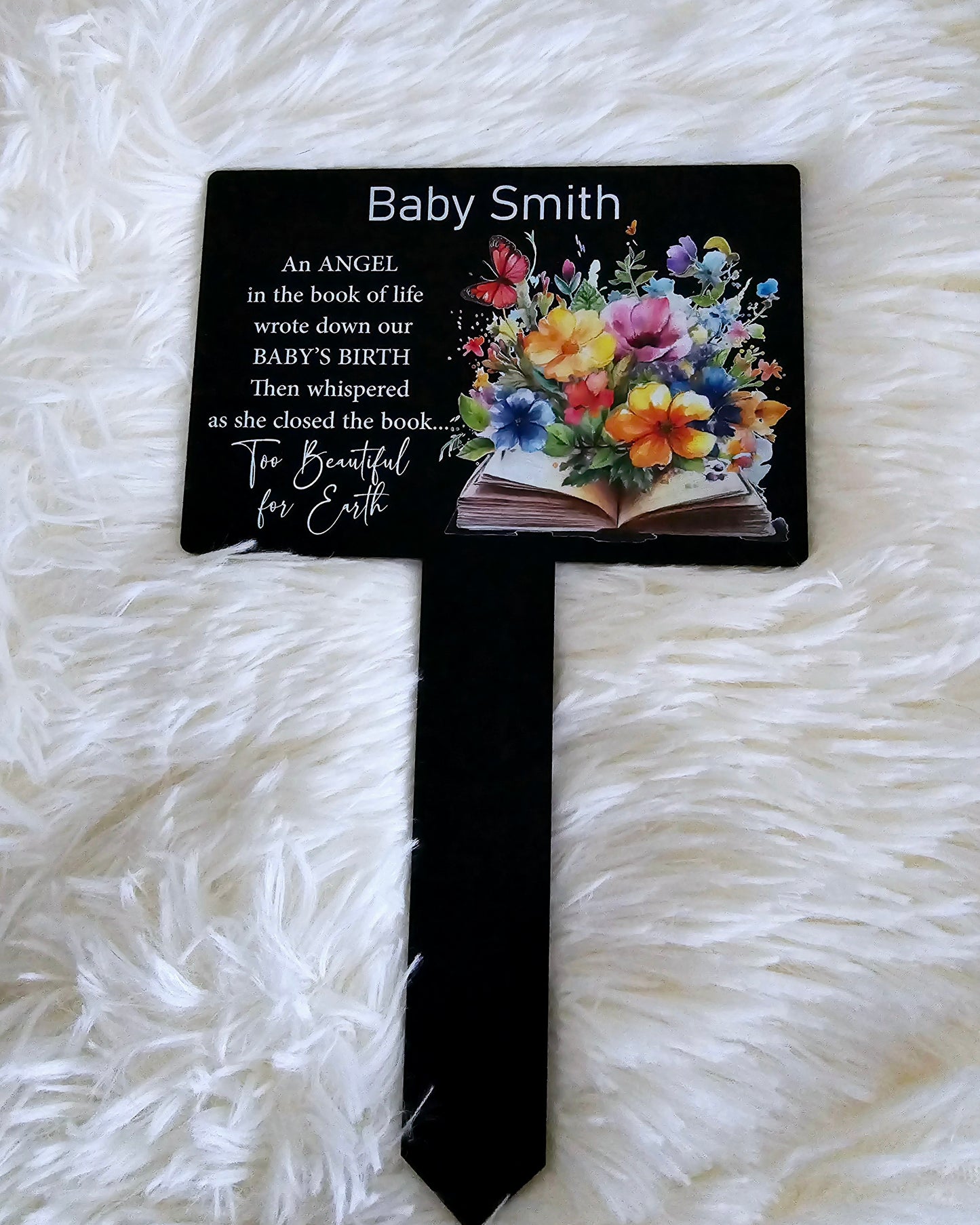 Personalised Acrylic Grave Marker
