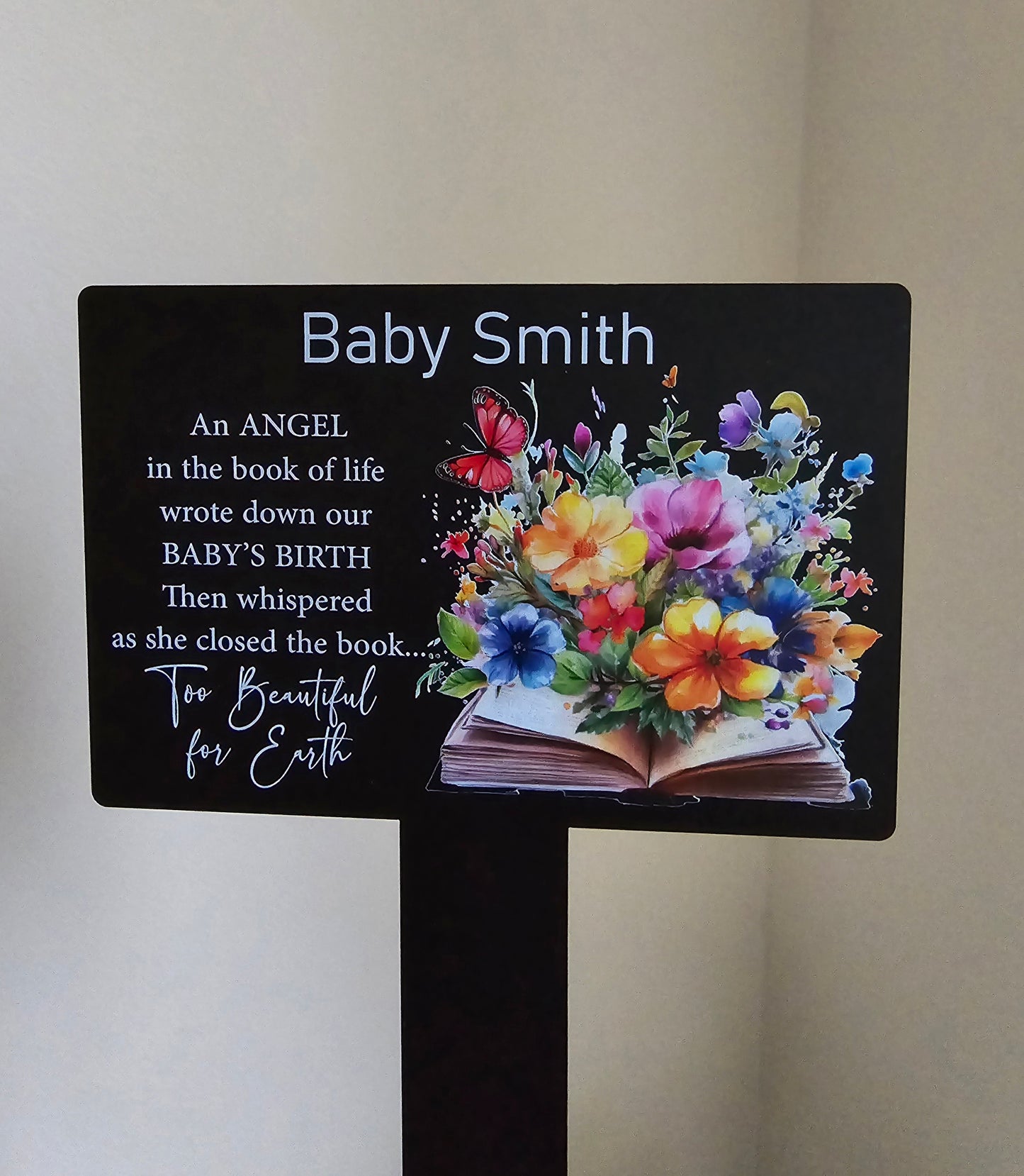 Personalised Acrylic Grave Marker