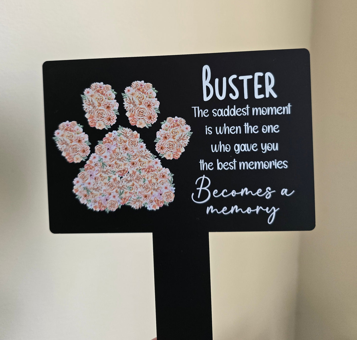 Personalised Acrylic Pet Memorial Garden Marker
