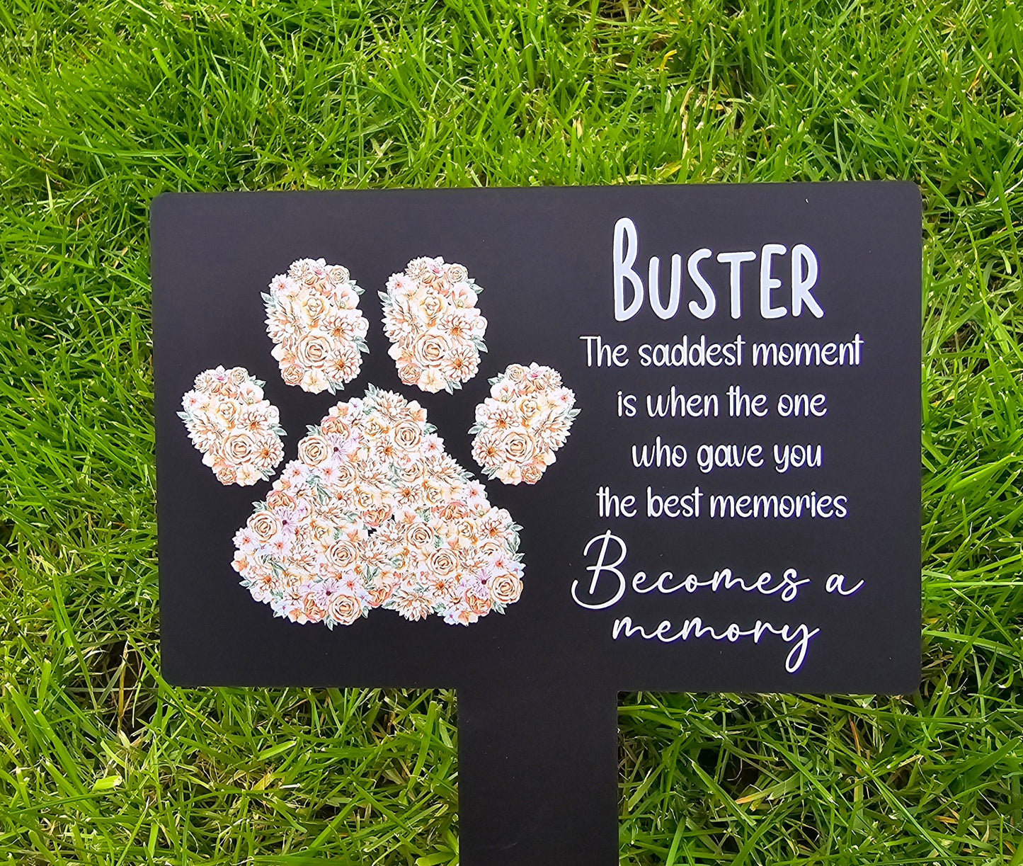 Personalised Acrylic Pet Memorial Garden Marker