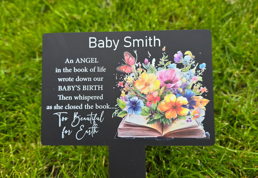Personalised Acrylic Grave Marker