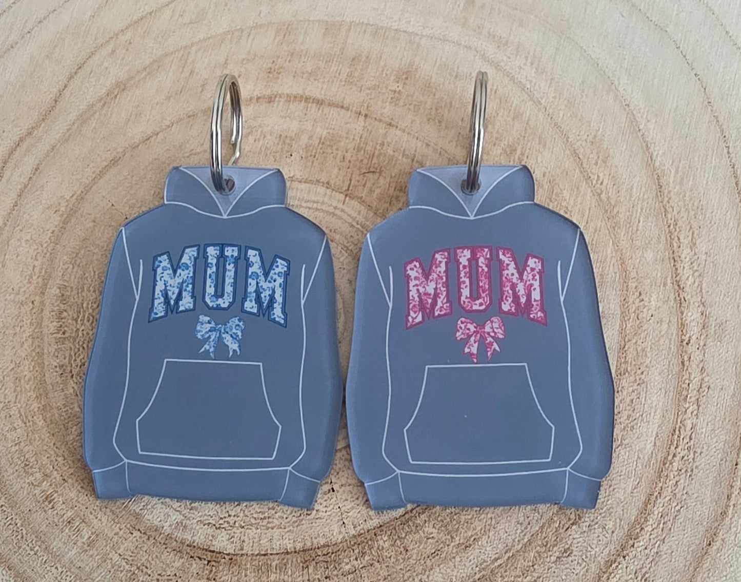 Mum Hoodie/Hoody Keyring, Mothers Day Gift Keyring, miniature hoodie/hoody