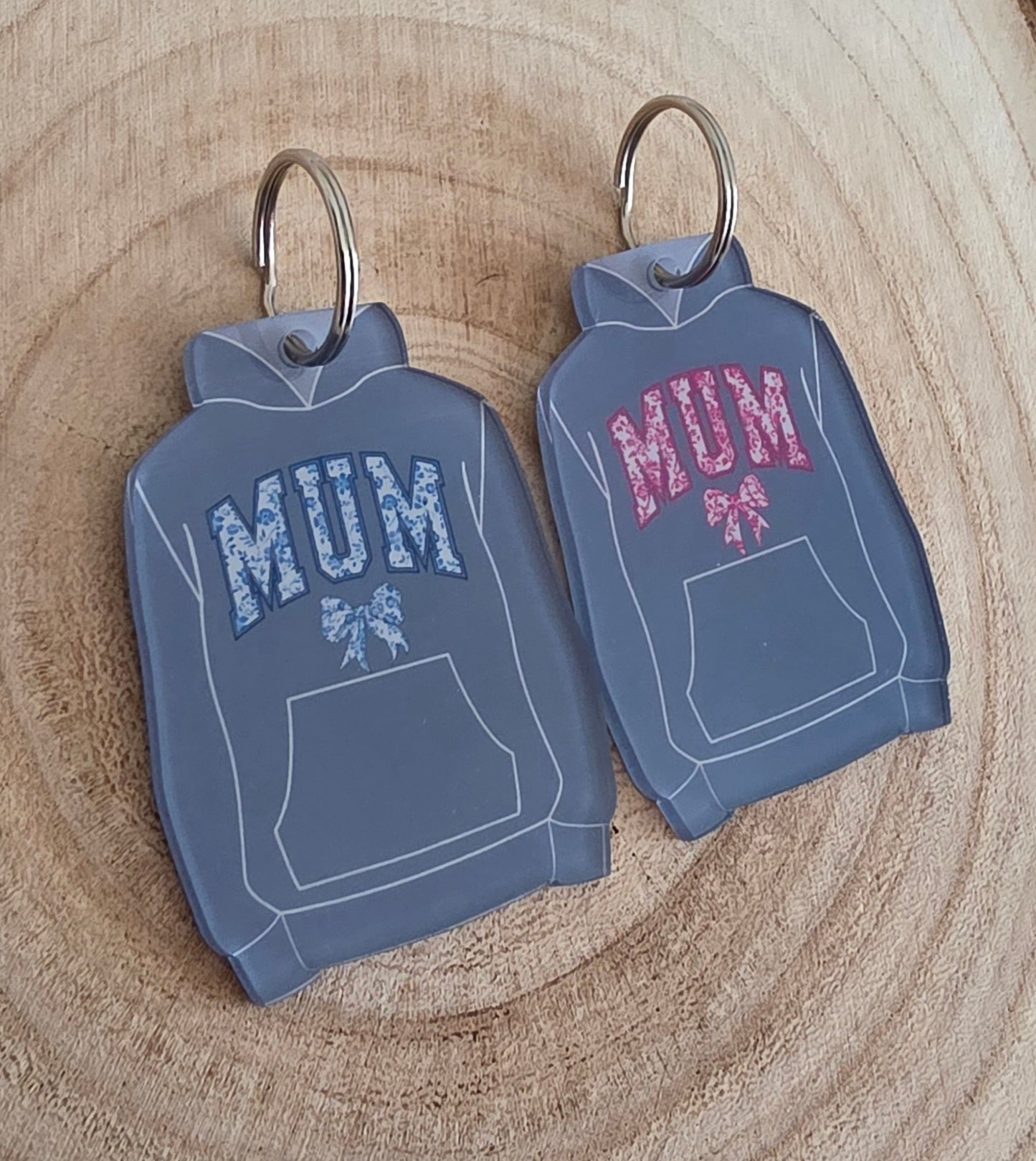 Mum Hoodie/Hoody Keyring, Mothers Day Gift Keyring, miniature hoodie/hoody