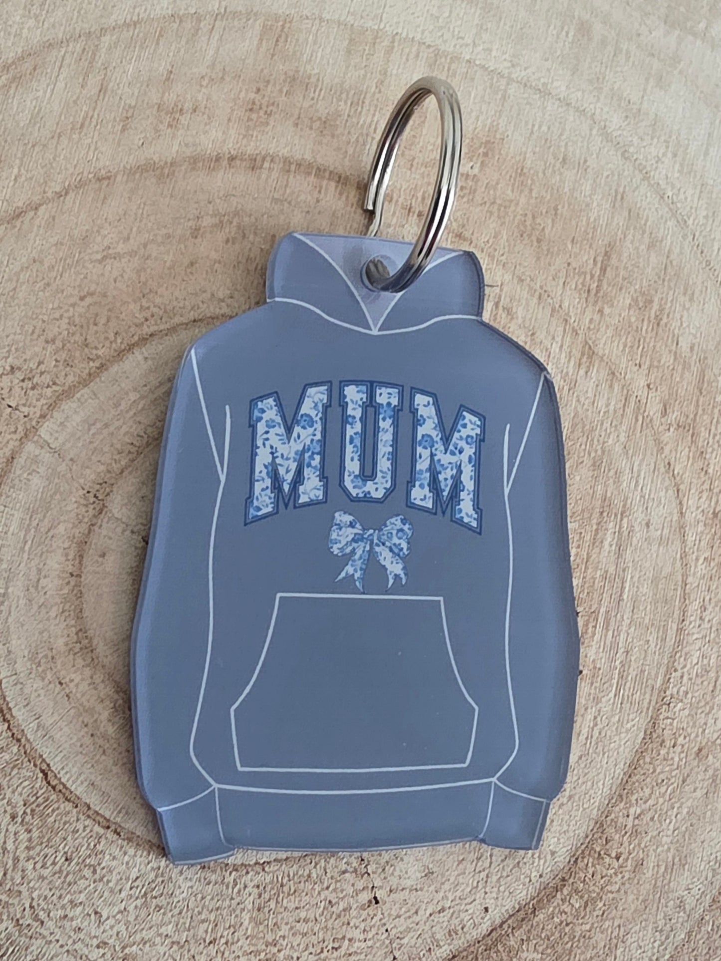 Mum Hoodie/Hoody Keyring, Mothers Day Gift Keyring, miniature hoodie/hoody