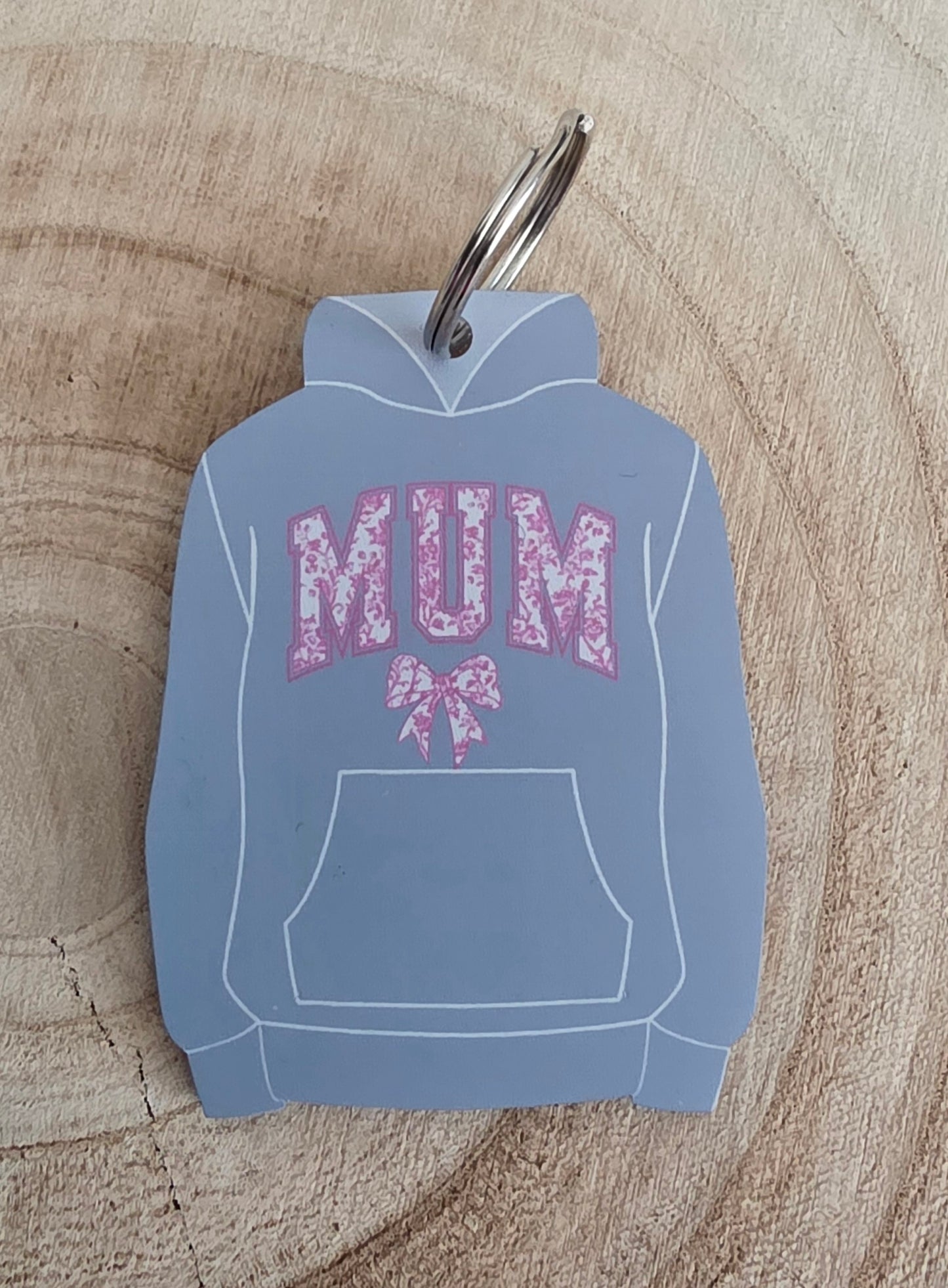 Mum Hoodie/Hoody Keyring, Mothers Day Gift Keyring, miniature hoodie/hoody