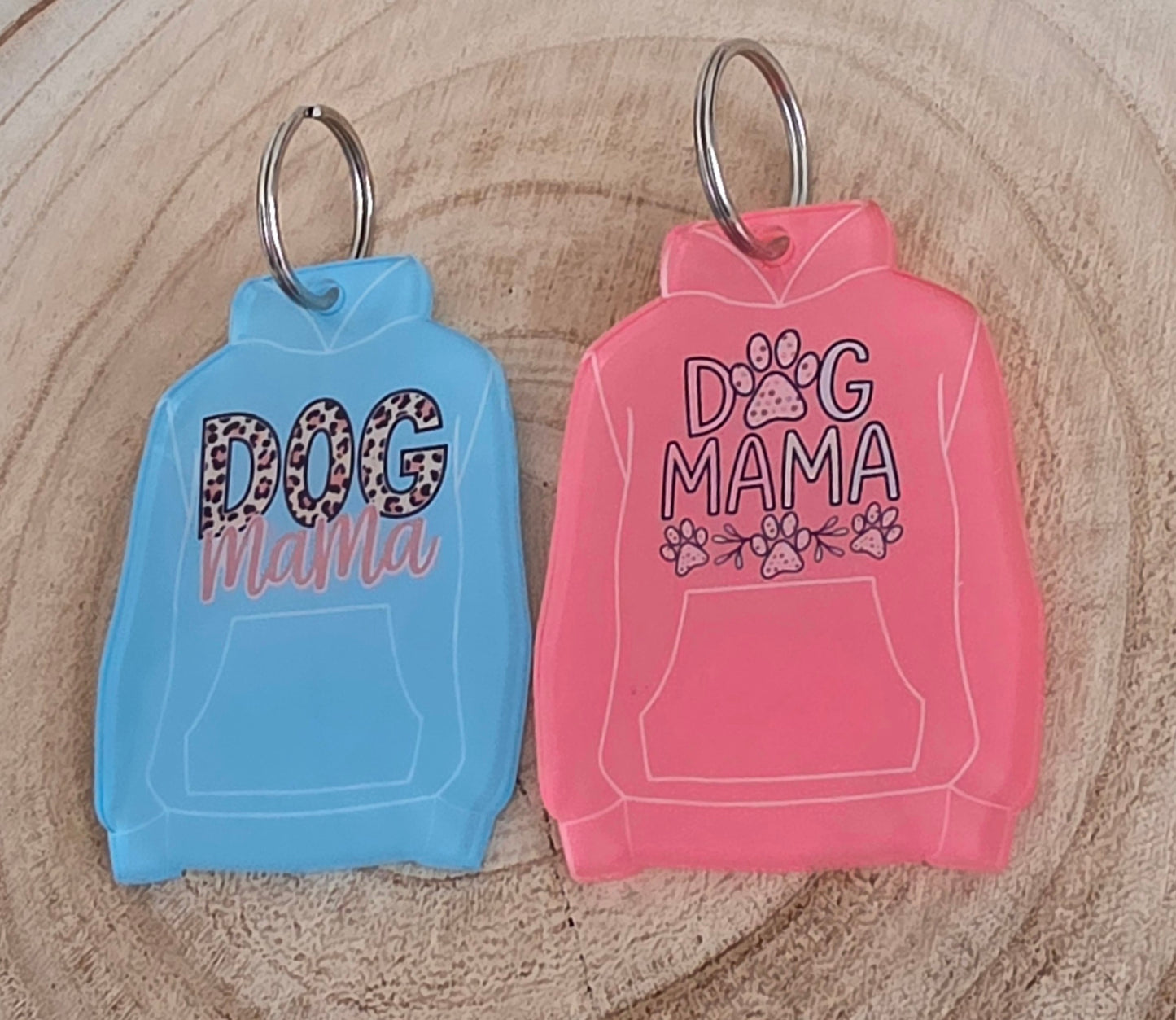 Dog Mama Hoodie/Hoody Keyring, Mothers Day Keyring, miniature hoodie/hoody