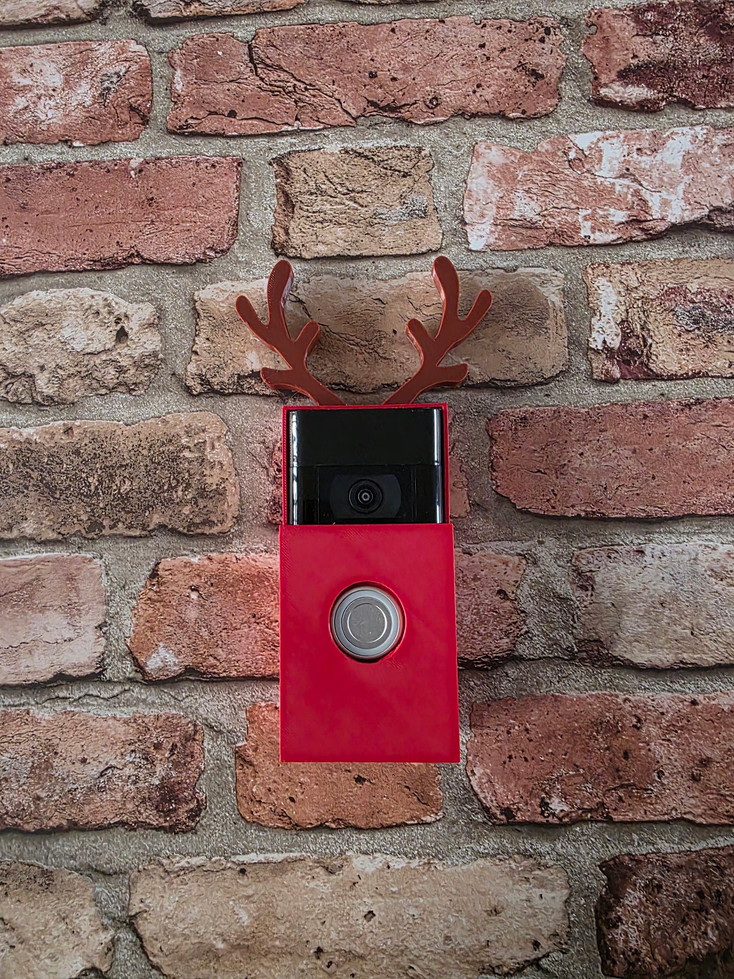 Christmas Reindeer Ring Doorbell Cover Case – Festive 3D Printed Accessory for Ring Doorbell 2nd Gen