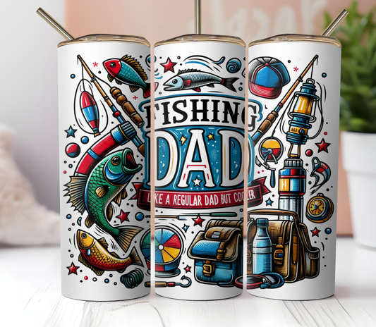 Fishing Dad 20oz Skinny Tumbler