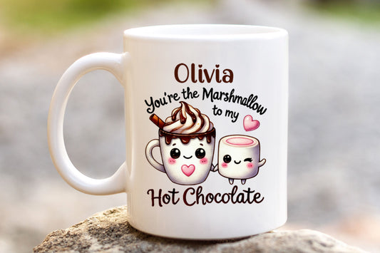 Personalised You're the Marshmallow to my Hot Chocolate Mug - Thistle Barn Creations