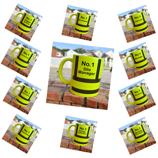 Hi-Vis Mug – "No.1 [Job Title]" Edition (11oz)