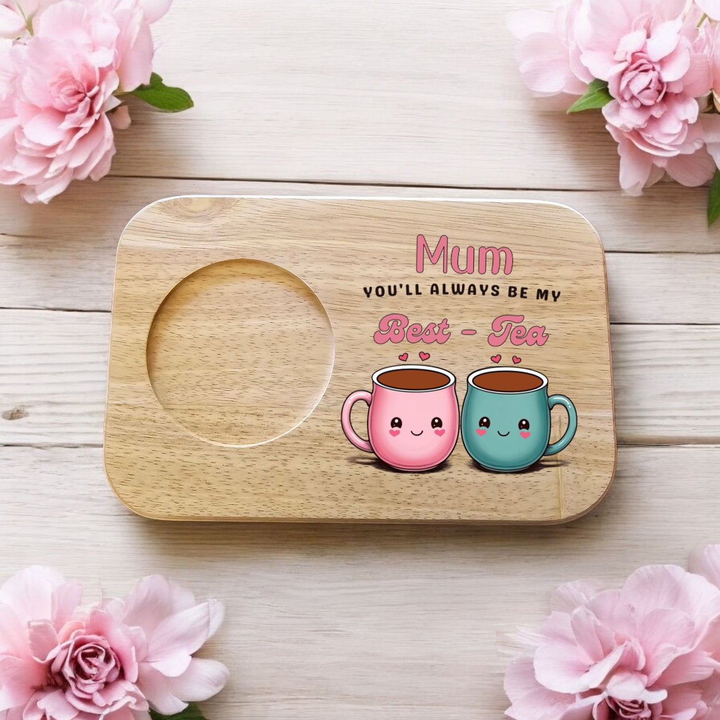 Personalised Best - Tea Mug, Coaster & Biscuit Board