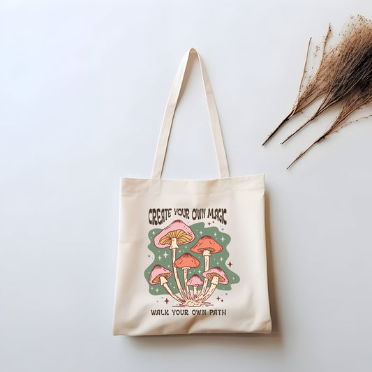 Magic Mushroom Reusable Tote Bag