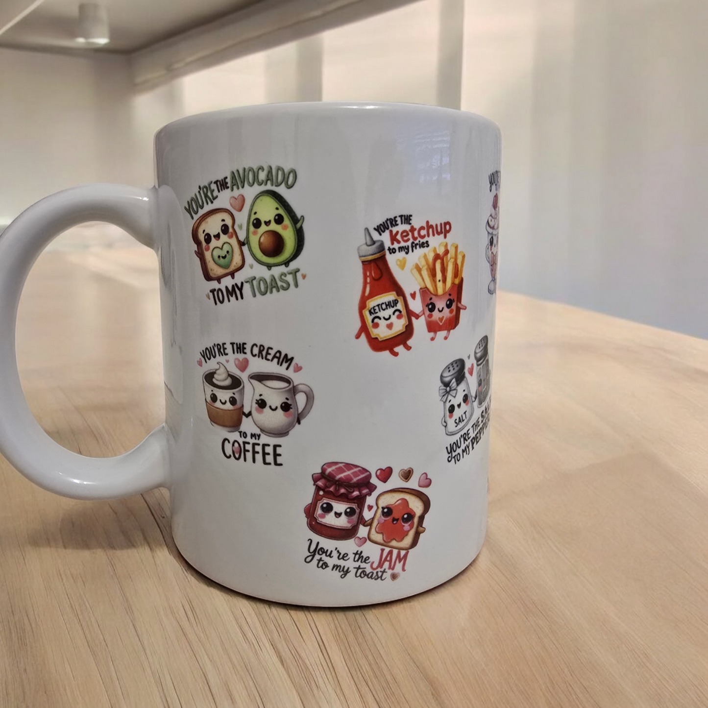 Funny Valentines Mug, Valentines Mug, funny Mug, Boyfriend Mug, Girlfriend mug, Food Pun Mug