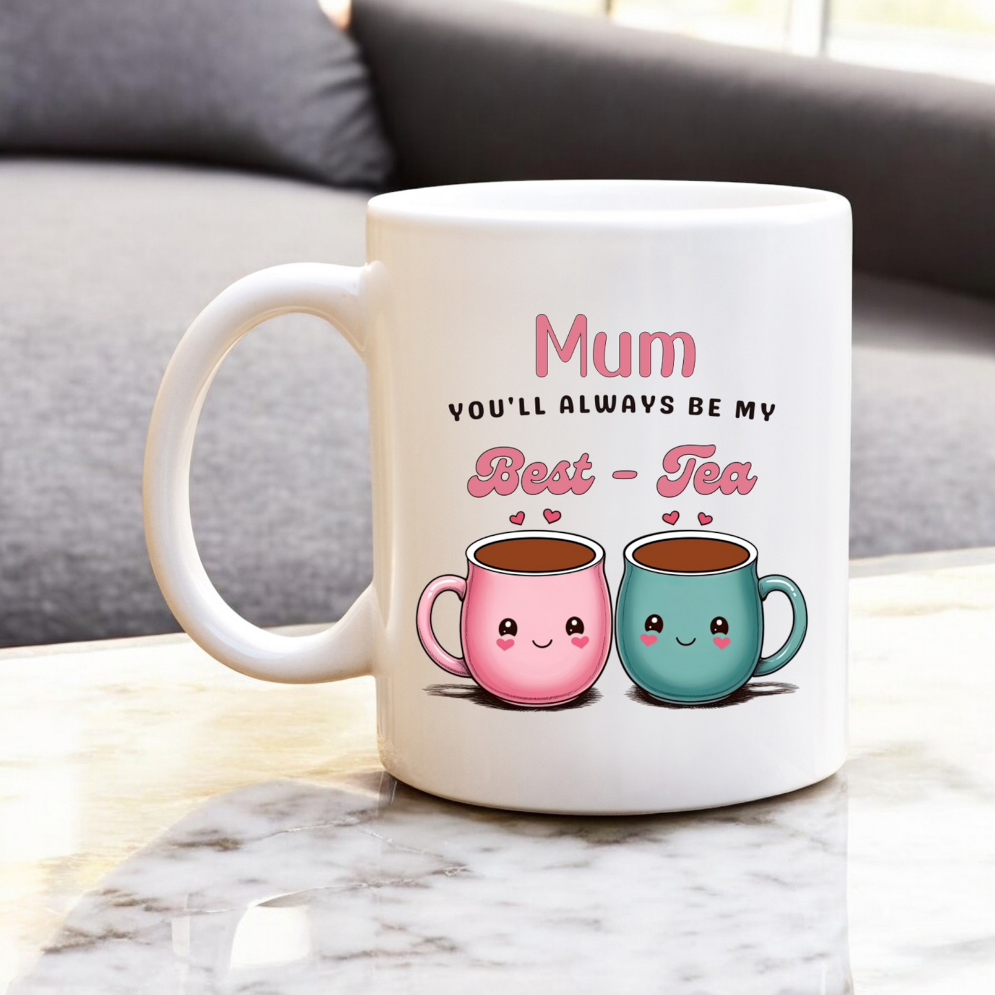 Personalised Best - Tea Mug, Coaster & Biscuit Board