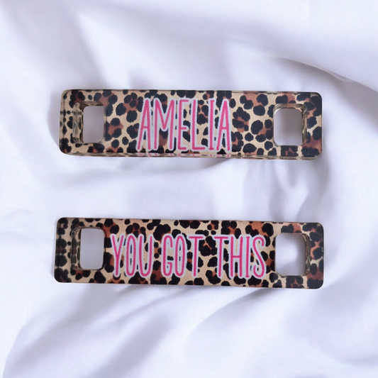 Trainer Tags, Leopard Print Personalised / You Got This