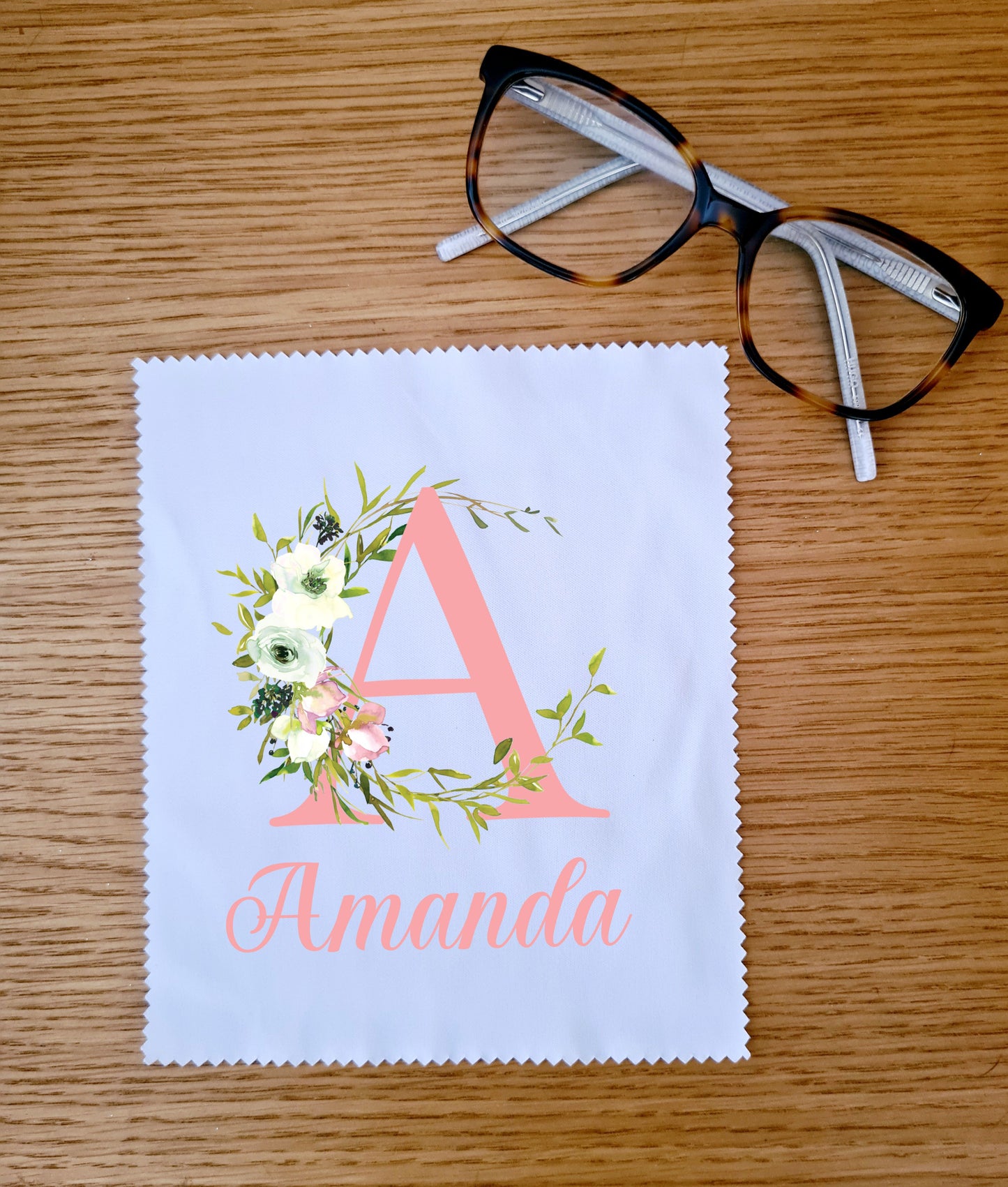 Personalised Initial Glasses Cloth