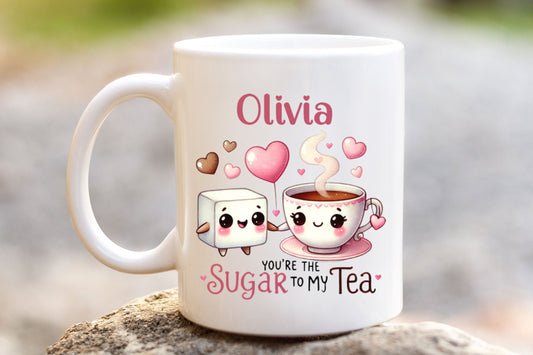 Personalised You're the Sugar to my Tea Mug - Thistle Barn Creations