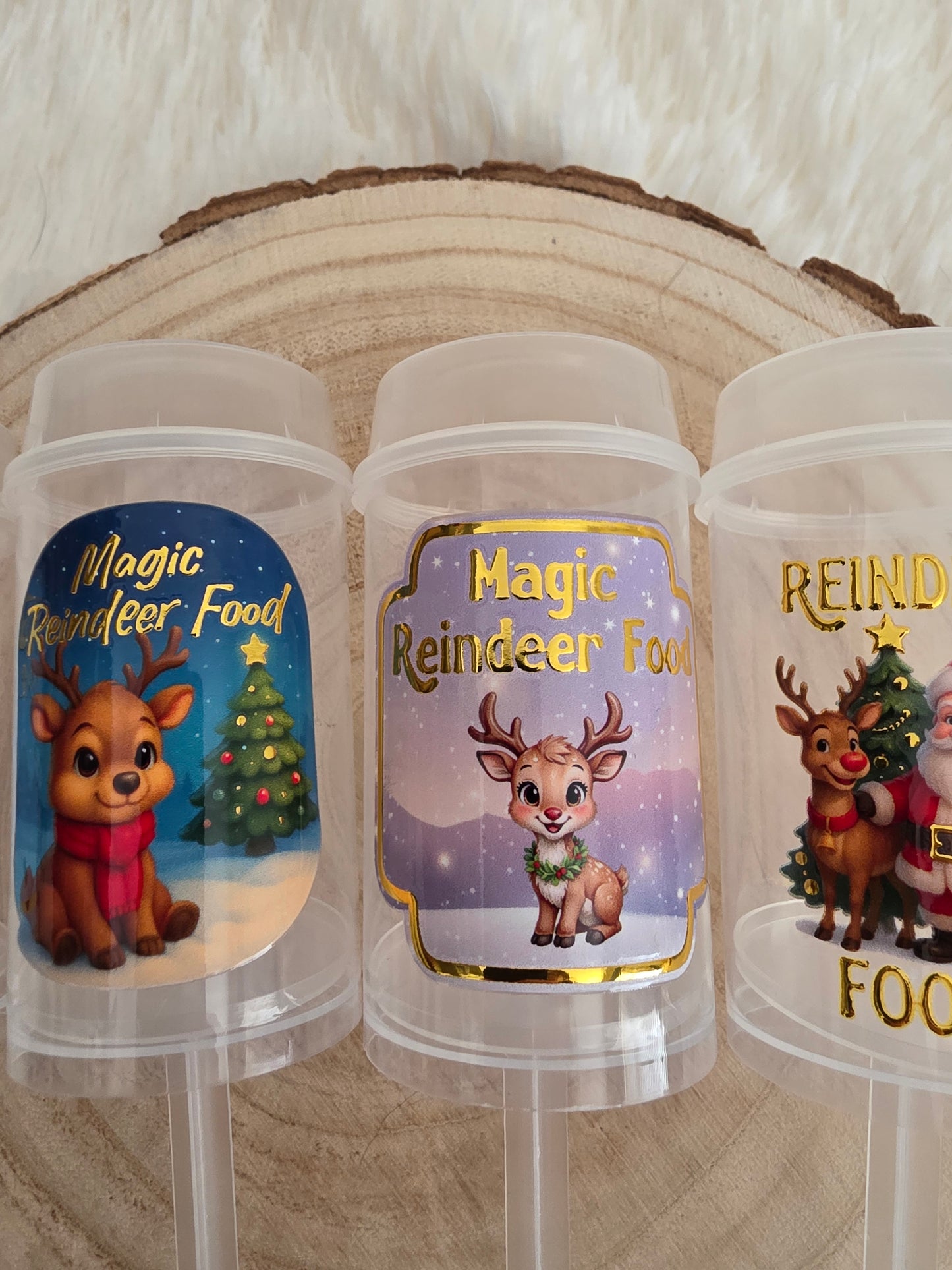 Magic Reindeer Food Push Poppers – Empty Christmas Eve Box Filler | Santa Reindeer Tradition Kids Activity