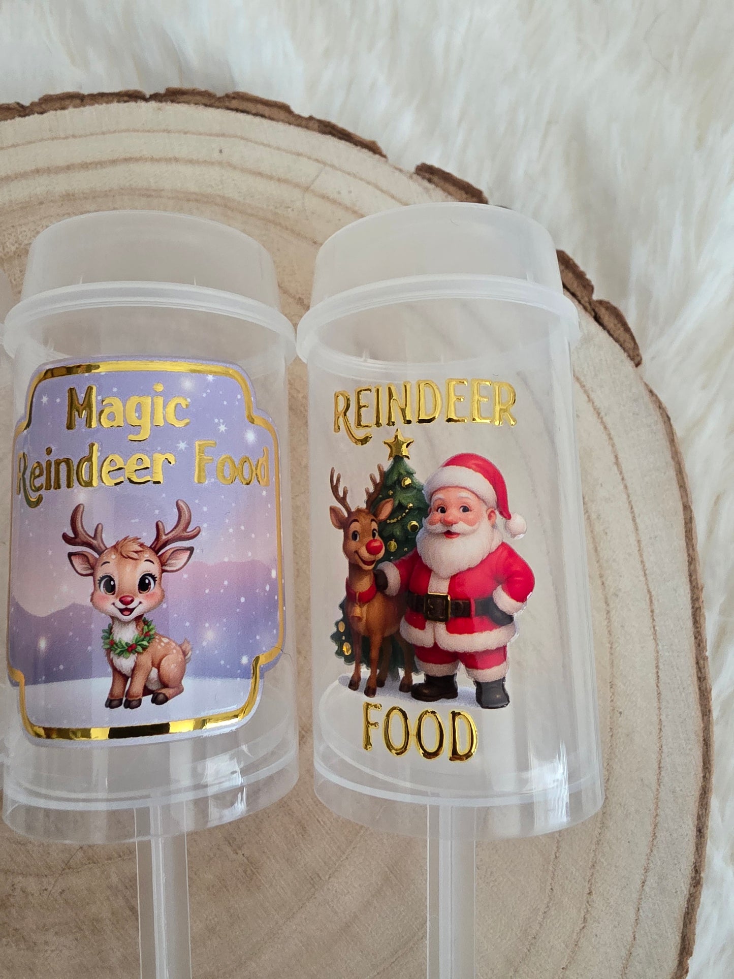 Magic Reindeer Food Push Poppers – Empty Christmas Eve Box Filler | Santa Reindeer Tradition Kids Activity