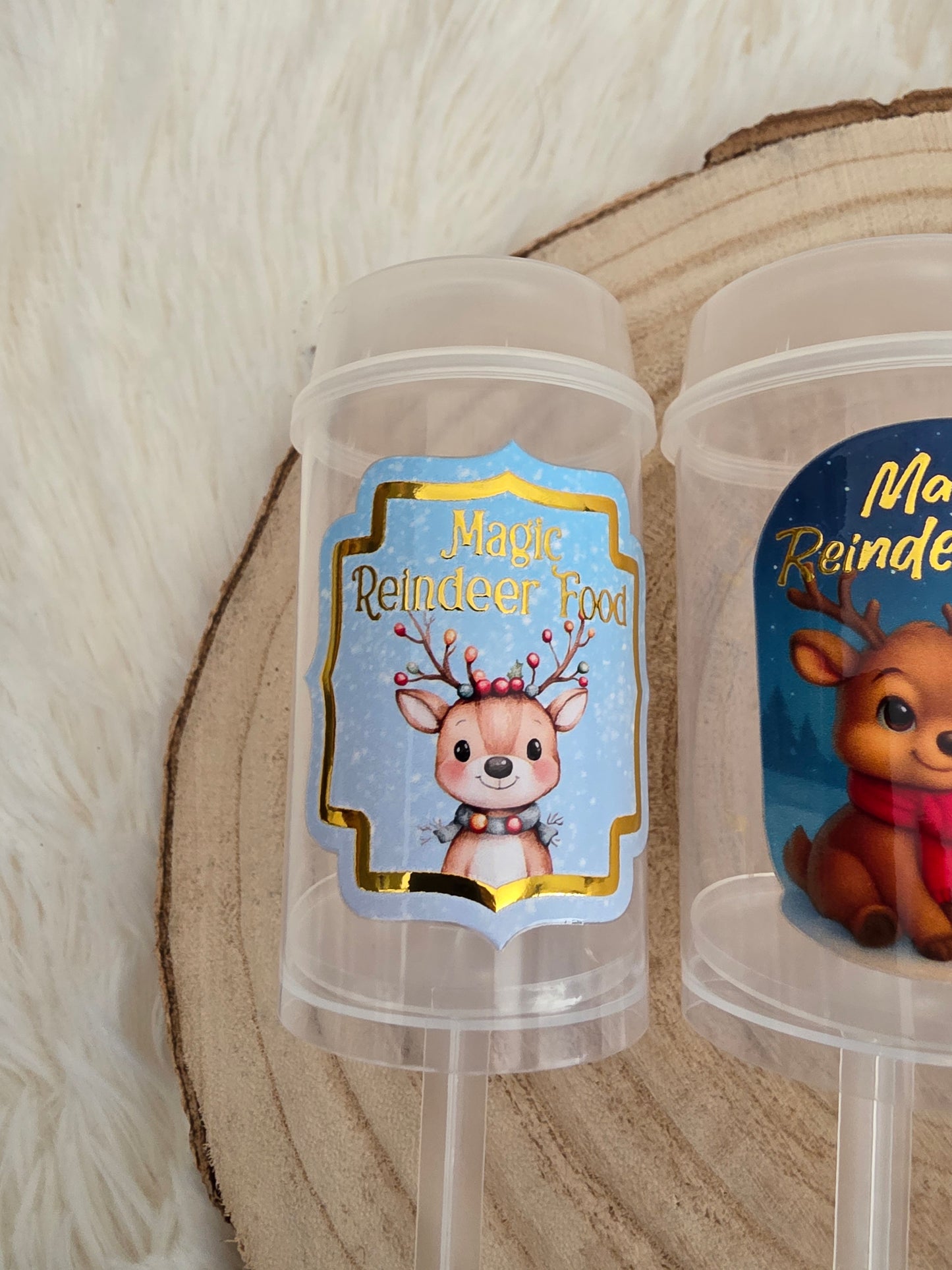 Magic Reindeer Food Push Poppers – Empty Christmas Eve Box Filler | Santa Reindeer Tradition Kids Activity