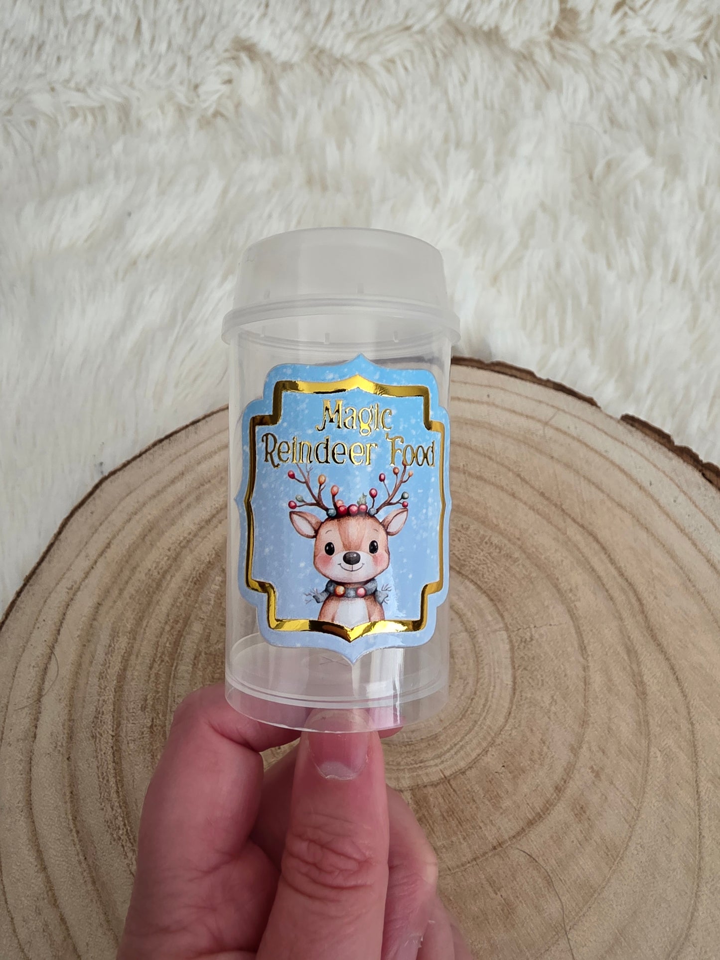Magic Reindeer Food Push Poppers – Empty Christmas Eve Box Filler | Santa Reindeer Tradition Kids Activity