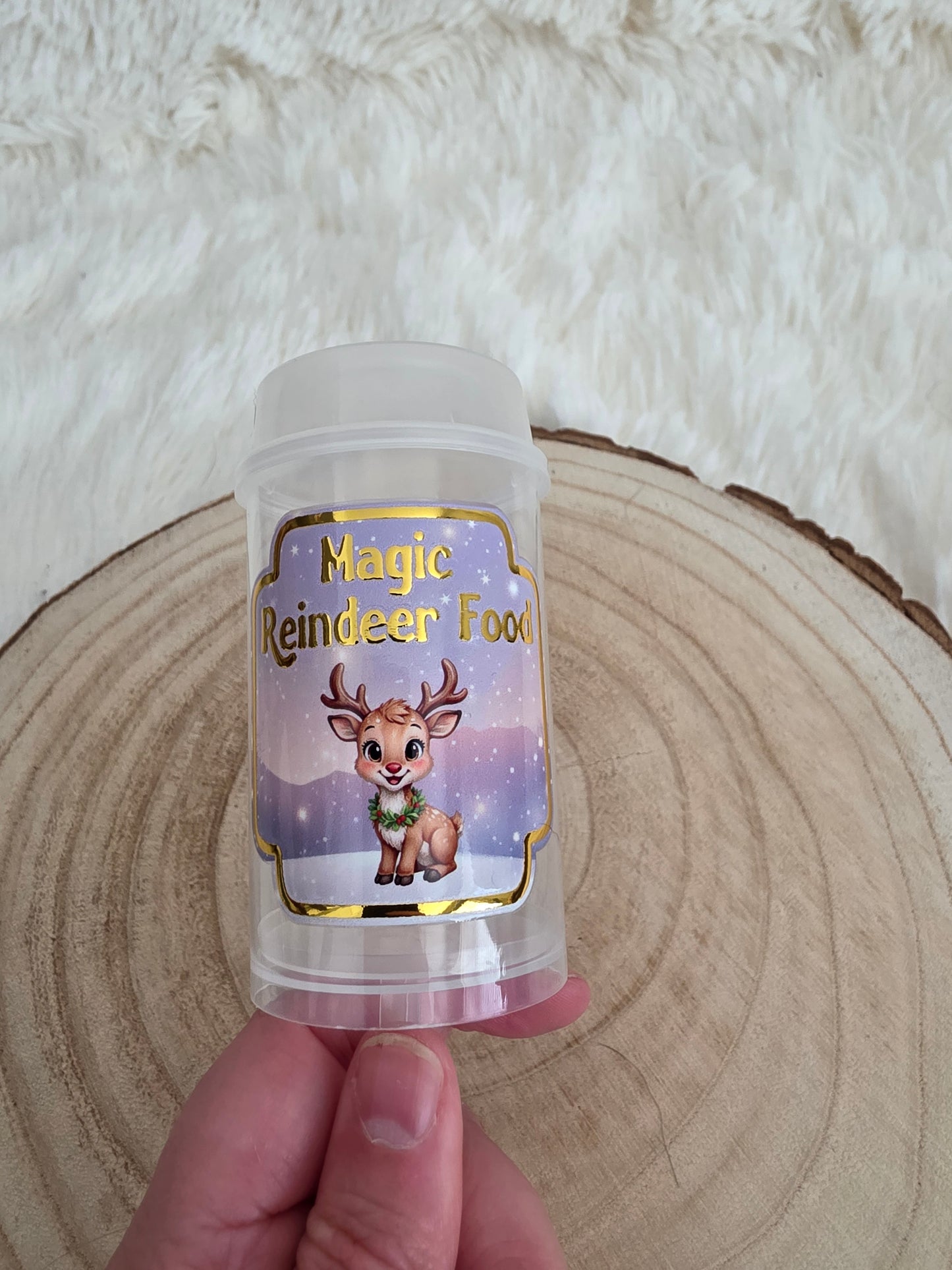 Magic Reindeer Food Push Poppers – Empty Christmas Eve Box Filler | Santa Reindeer Tradition Kids Activity