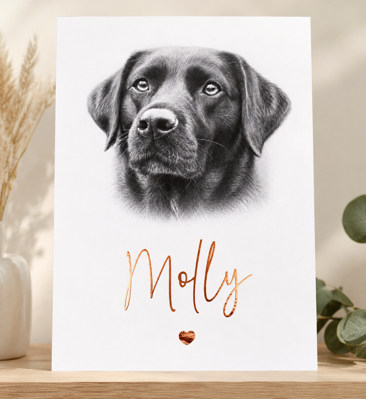 Personalised Pet Portrait Print | Custom Pet Memorial Gift | Photo to Sketch Artwork | Dog Portrait | Cat Portrait | Horse Portrait | A4 A5