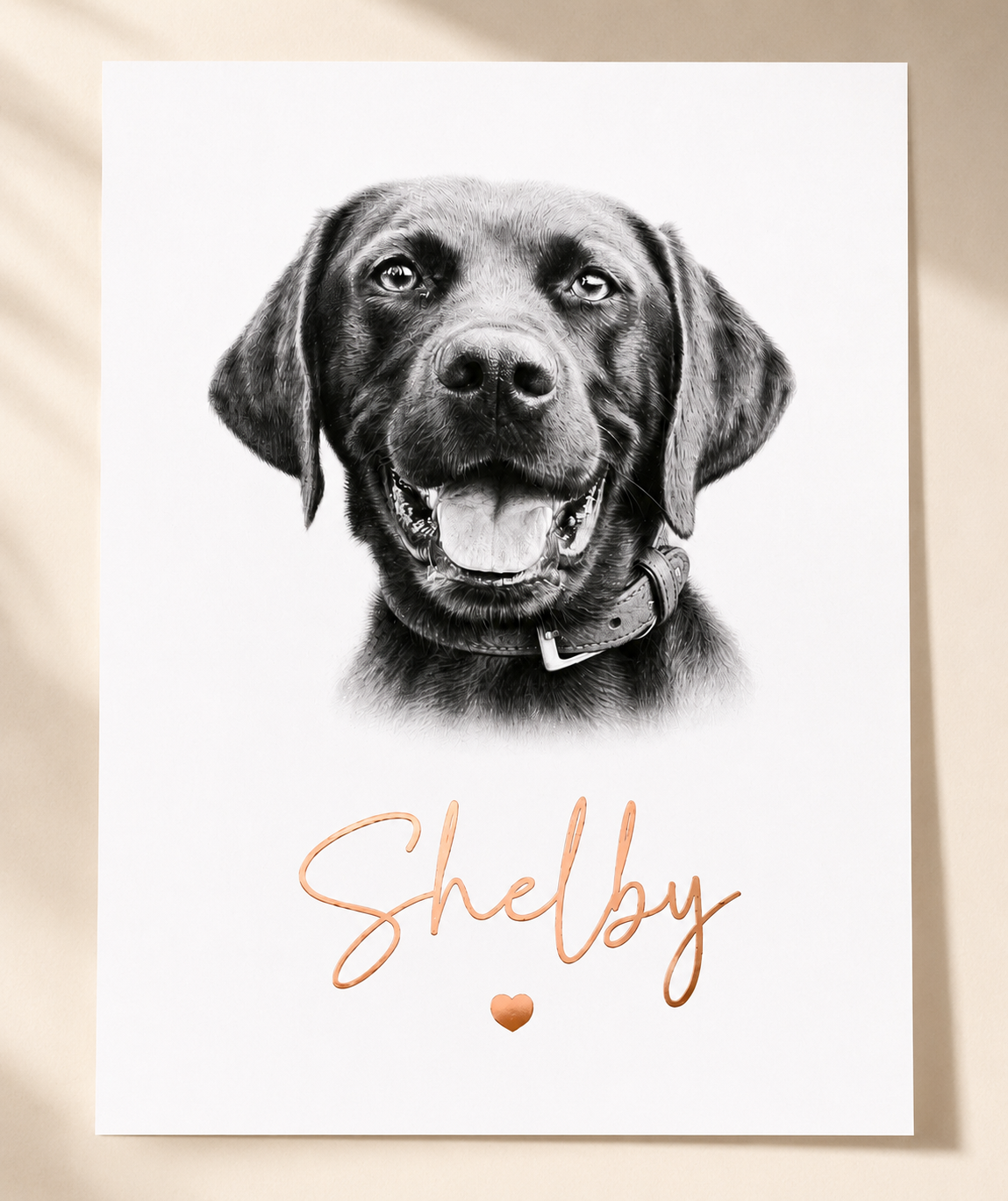 Personalised Pet Portrait Print | Custom Pet Memorial Gift | Photo to Sketch Artwork | Dog Portrait | Cat Portrait | Horse Portrait | A4 A5