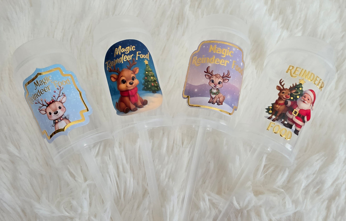 Magic Reindeer Food Push Poppers – Empty Christmas Eve Box Filler | Santa Reindeer Tradition Kids Activity