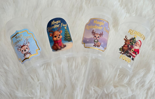 Magic Reindeer Food Push Poppers – Empty Christmas Eve Box Filler | Santa Reindeer Tradition Kids Activity