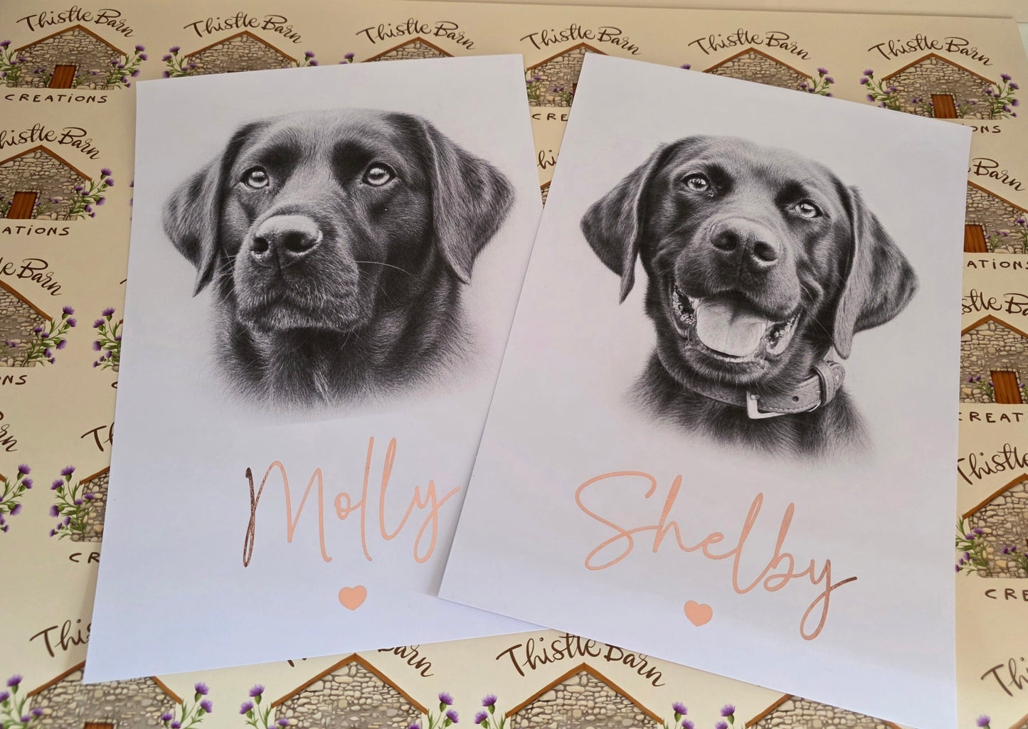 Personalised Pet Portrait Print | Custom Pet Memorial Gift | Photo to Sketch Artwork | Dog Portrait | Cat Portrait | Horse Portrait | A4 A5