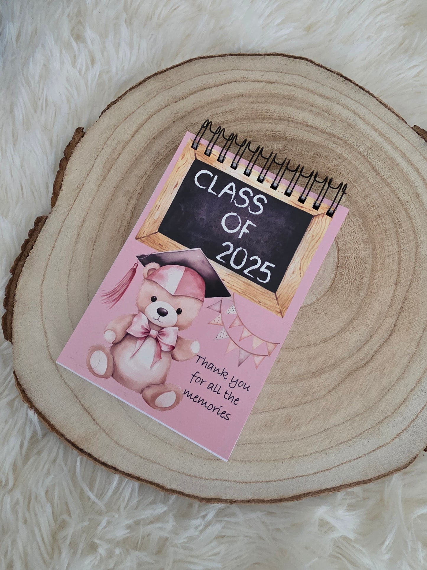 A6 Class of 2025 leavers autograph notepad notebook